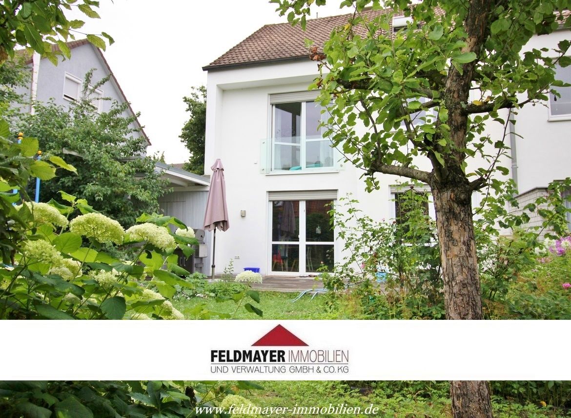 Steppach: Verkauft ! Gepflegtes Reihenendhaus mit Garage in zentaler Lage in Steppach, nahe Klinikum 