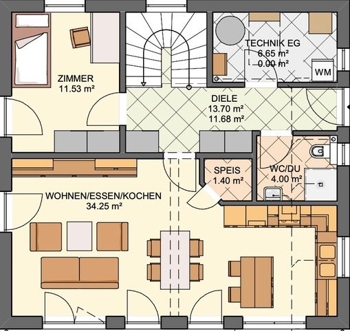 Haus (KfW 55, BJ 2023) mit Garten & Einbauküche – in Nördlingen, provisionsfrei, mit Baufirma-Garantie!