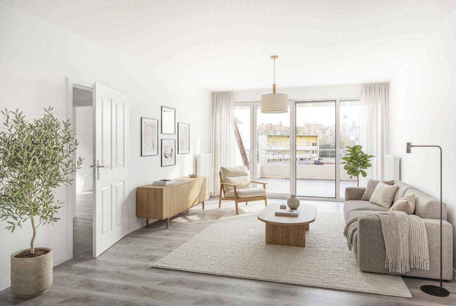 Juwel in der Innenstadt von Augsburg! Kernsanierte 2 ZKB mit Dachterrasse in absoluter Zentrumslage im Georgenviertel! Bald mieterfrei!