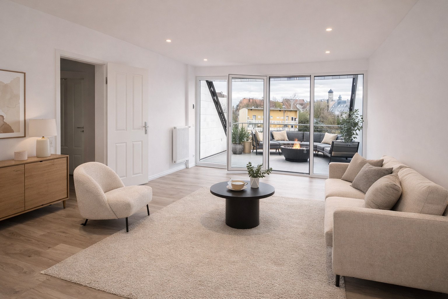 Juwel in der Innenstadt von Augsburg! Kernsanierte 2 ZKB mit Dachterrasse in absoluter Zentrumslage im Georgenviertel! Bald mieterfrei!