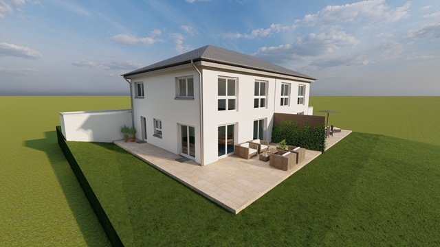 Visualisierung mit Außenanlage Visualisierung mit Außenanlage