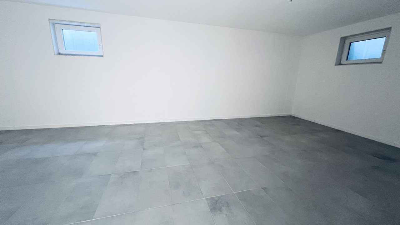Kellerraum mit Fußbodenheizung